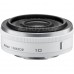 NIKON 1 NIKKOR 10mm f/2.8 LENS BLACK FOR 1 NIKON J1 AND V1 MIRROR LESS CAMERAS